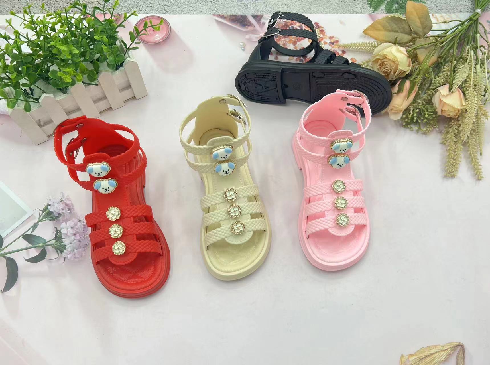 Summer Girl Beach Sandals Baby Toddler Casual Shoe Kids Pvc Princess Sandals 