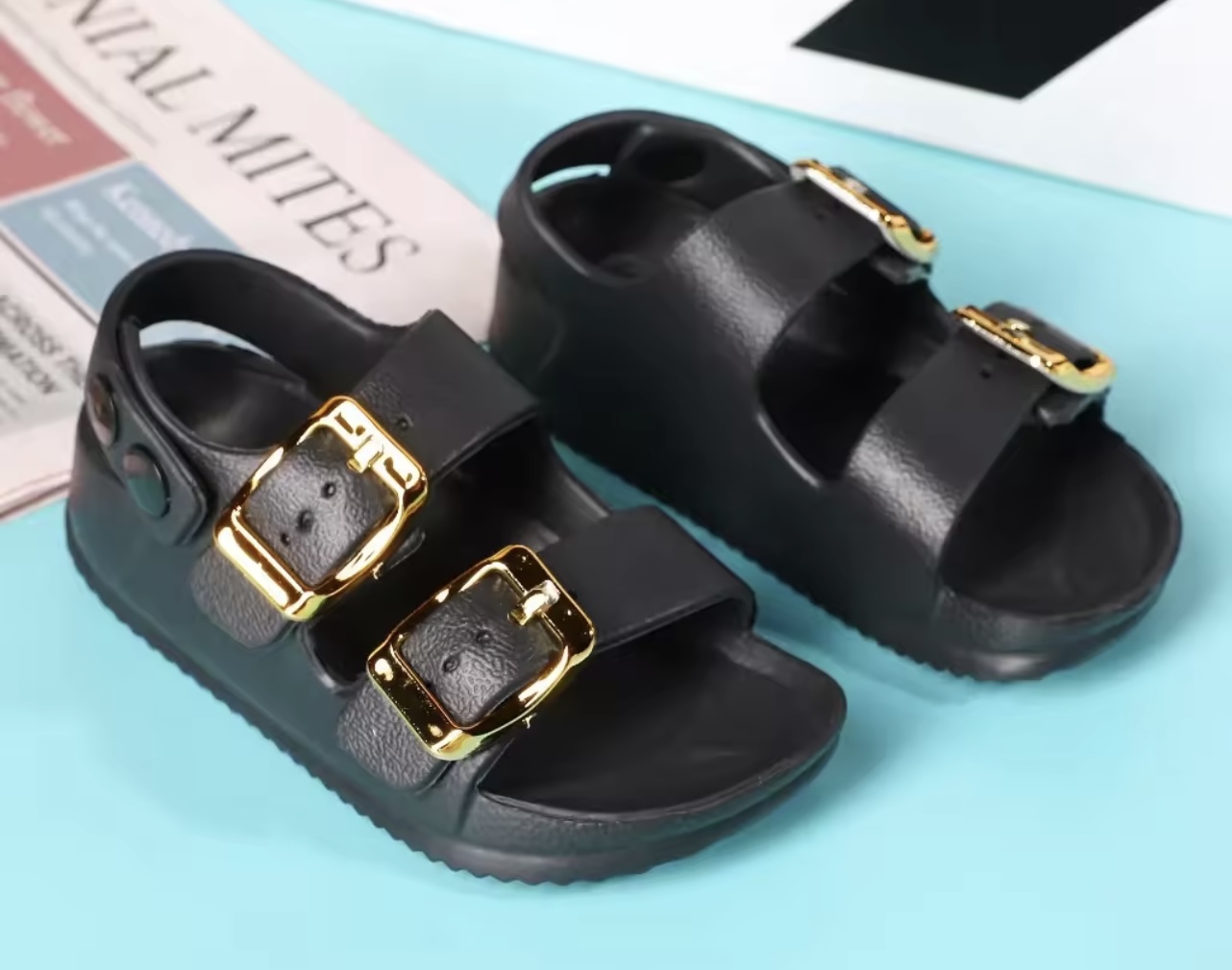 OEM Durable Double Buckle Eva Beach Outdoor Sandals For Kids
