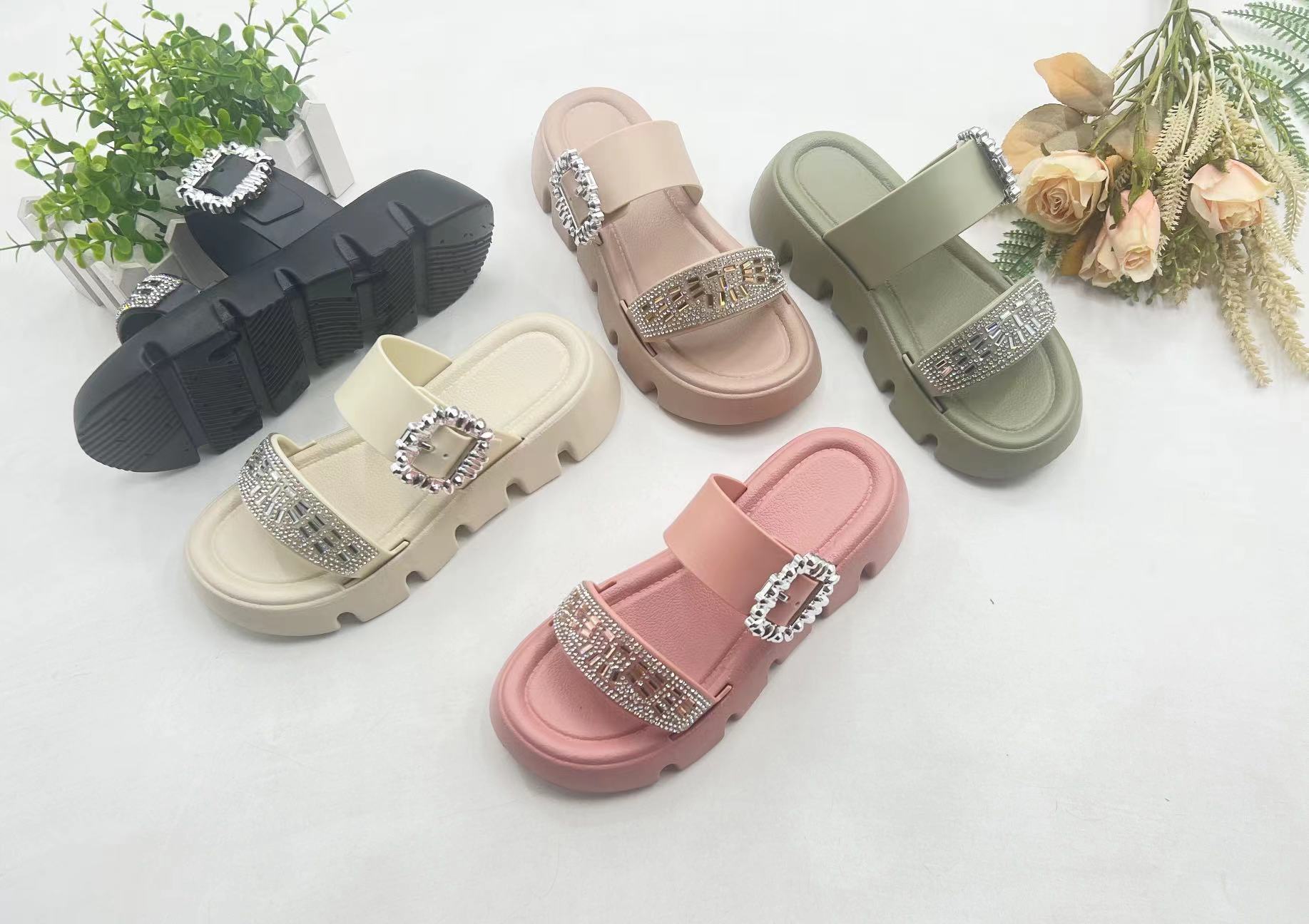 Custom Flat Slide Designer Sandals Women Shoes Ladies Slides Slippers