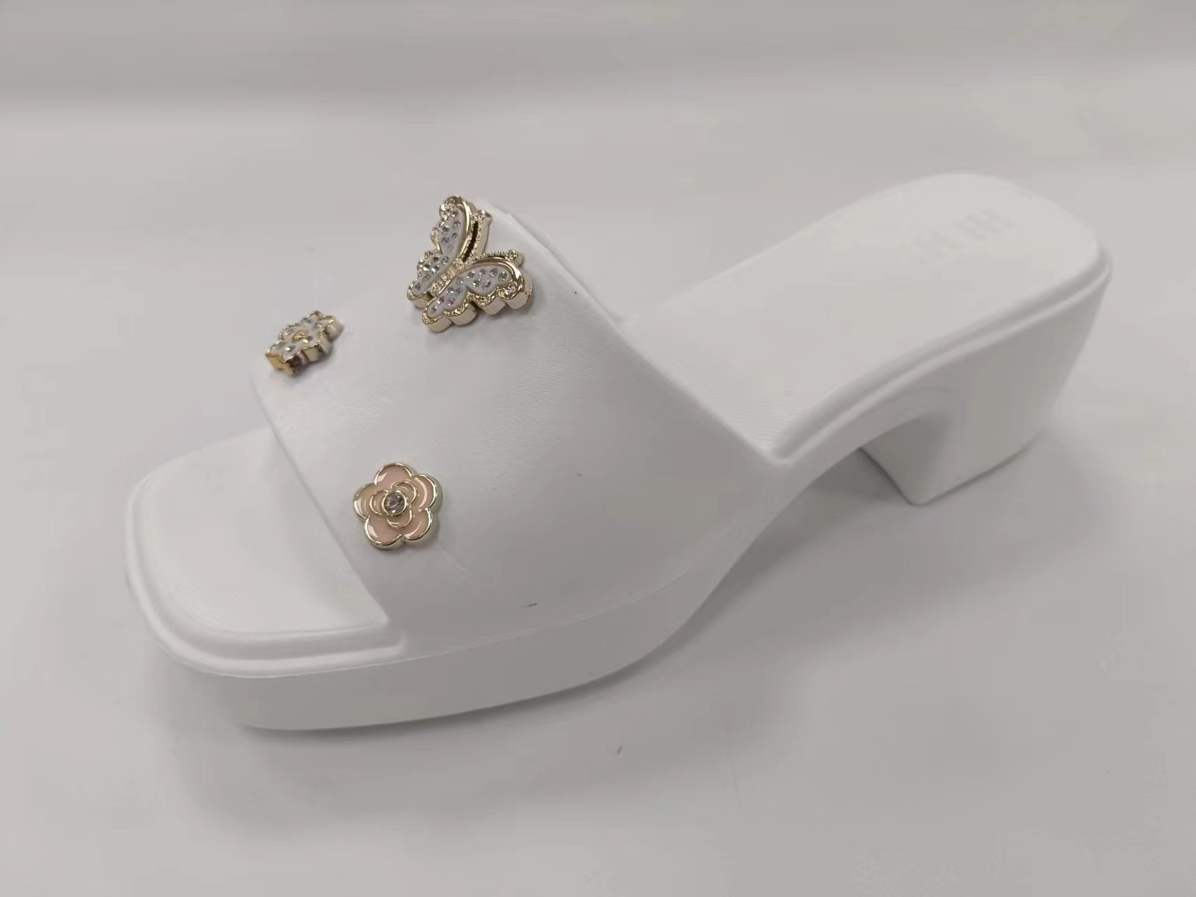 Customized High Heel Wedge Slide Fashion Sandals for Ladies Women Color Slippers