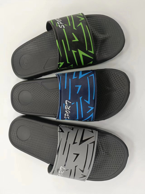 Custom Black Slides Bottom EVA Sole Sheet Men Slides Sandals