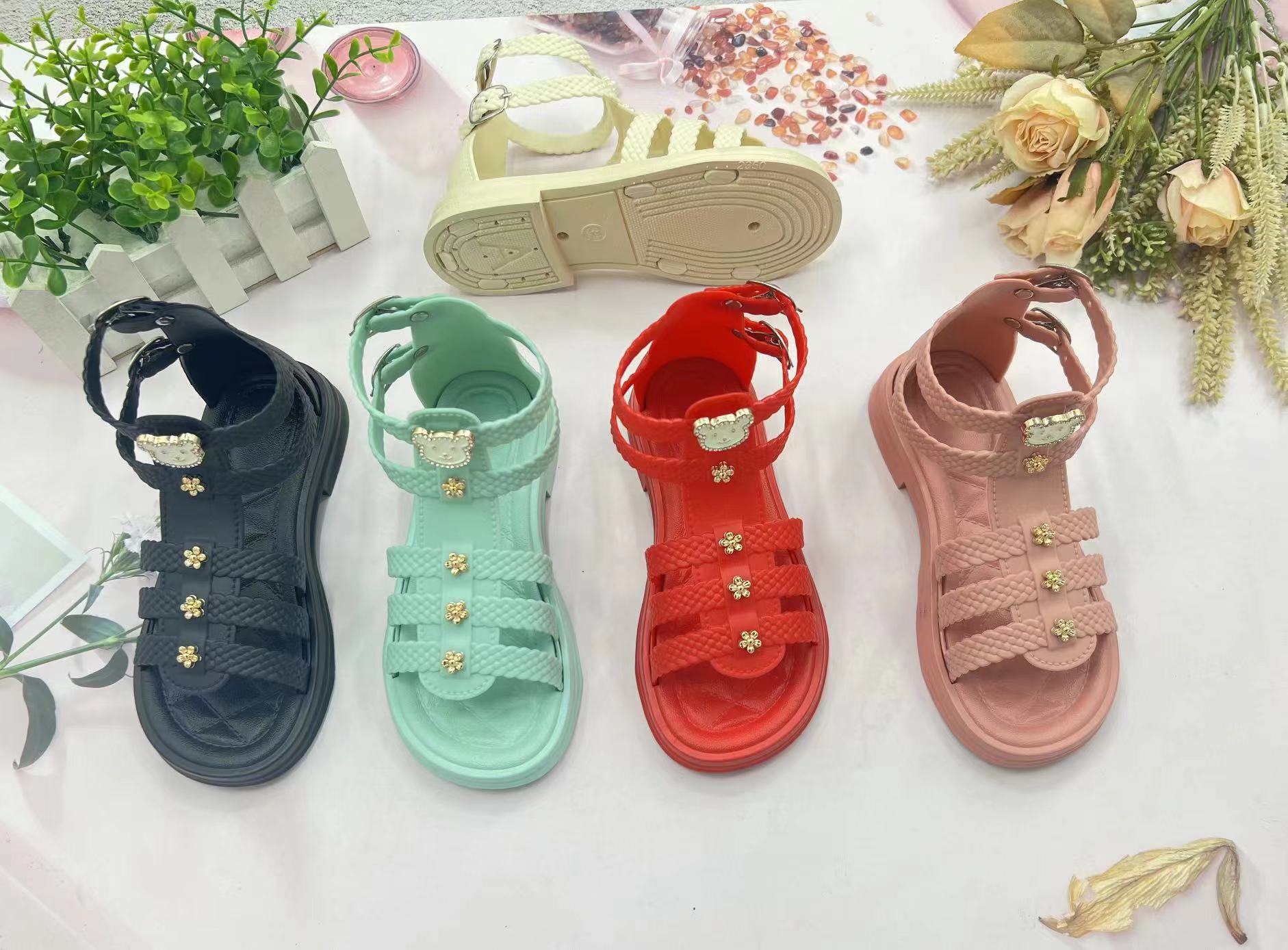 Summer Girl Beach Sandals Baby Toddler Casual Shoe Kids Pvc Princess Sandals 