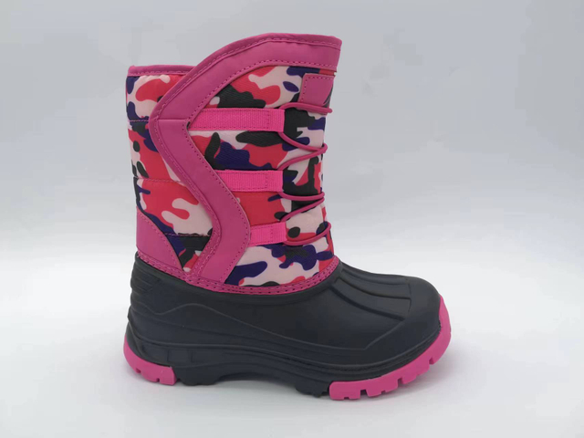 Durable Outdoor Footwear Waterproof Winter Warm Snow Boots for Kids