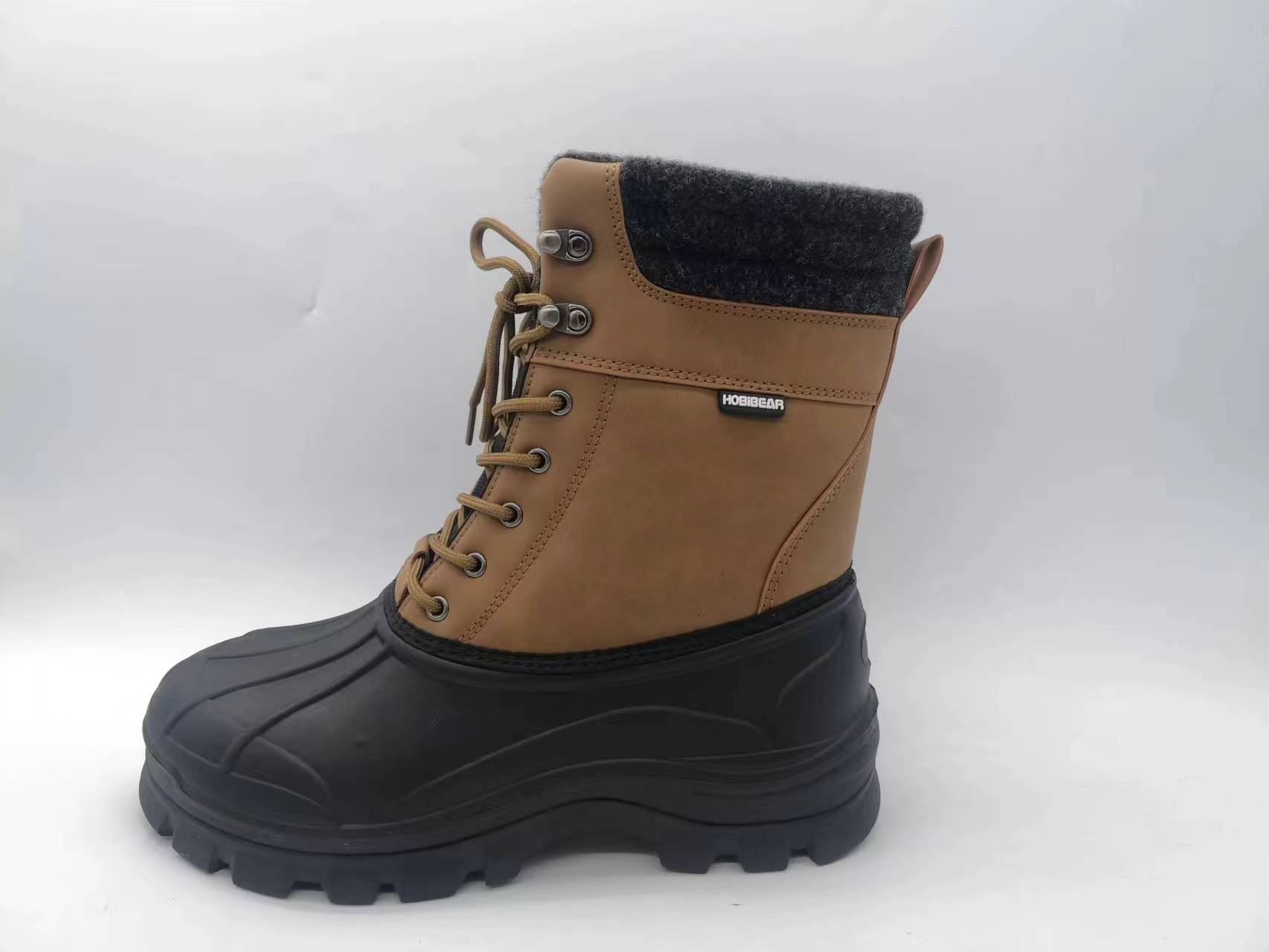 Fashionable Waterproof Warmly Winter Snow Boots For Outdoor Wearing Men Non-slip 