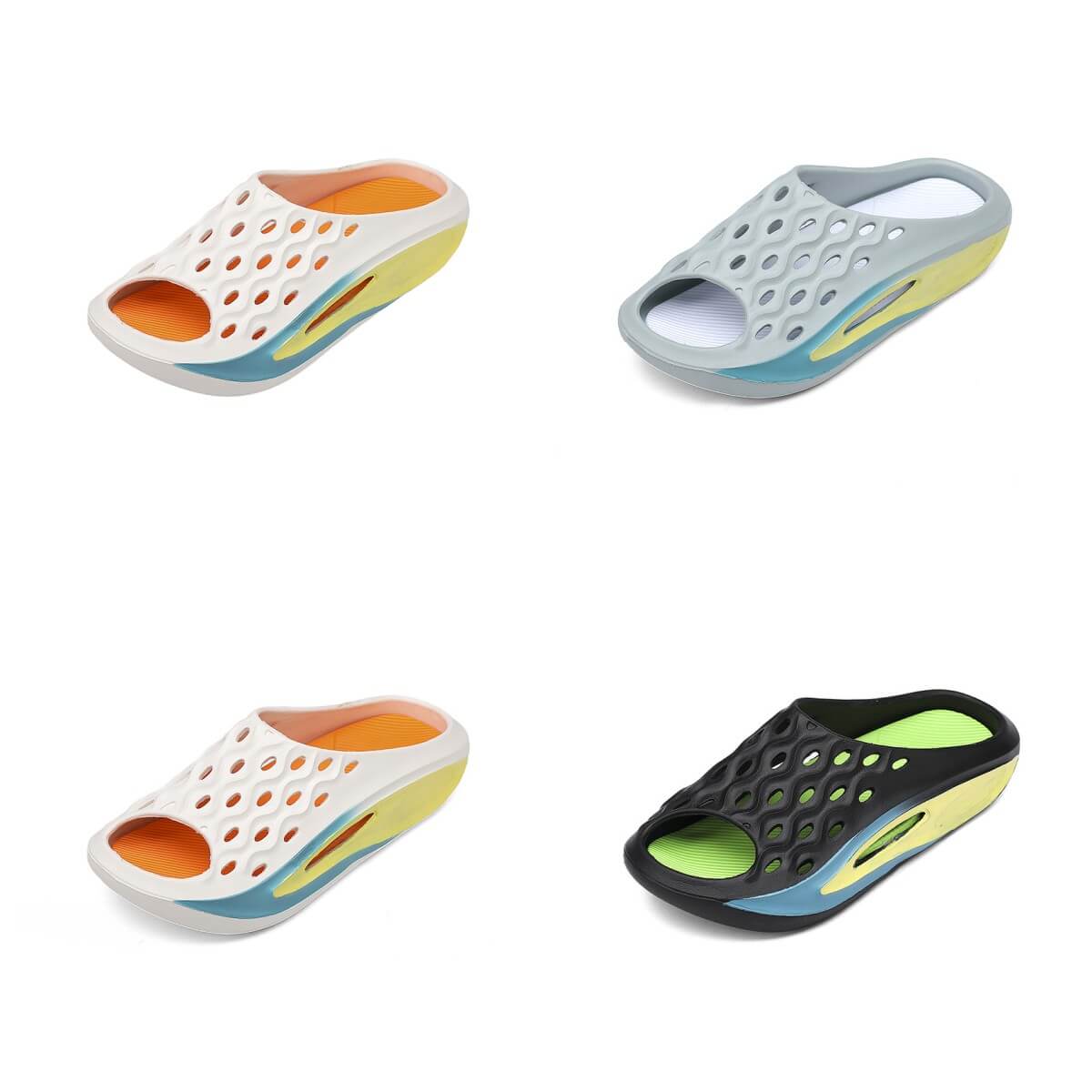 Fashion Personality Solid Color Simple Couple Soft Bottom Slides EVA Slippers