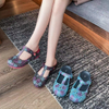 Customized Summer Women Sandals Shoes Casual Flat Beach Sandals Ladies Shoes