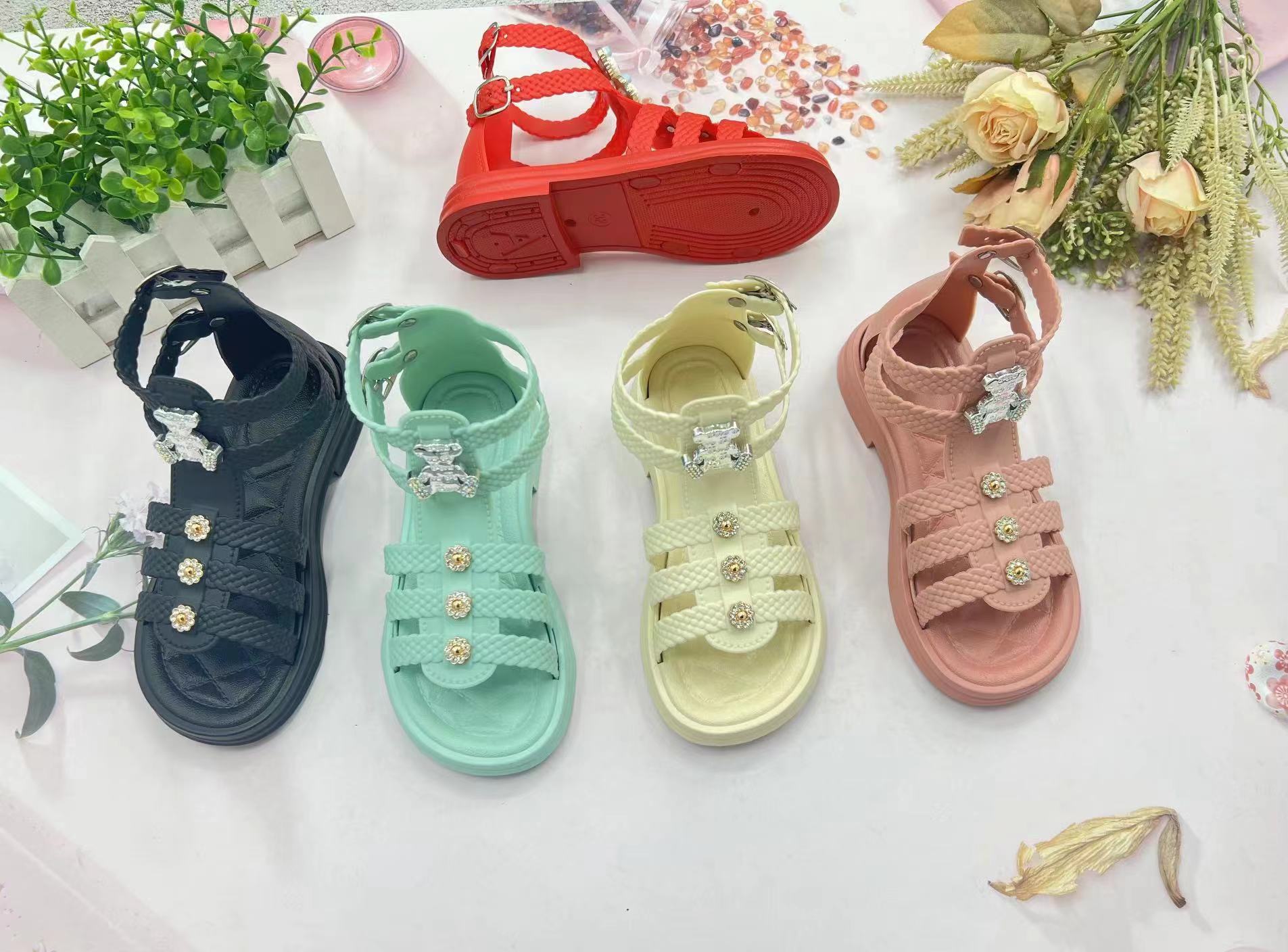 Summer Girl Beach Sandals Baby Toddler Casual Shoe Kids Pvc Princess Sandals 