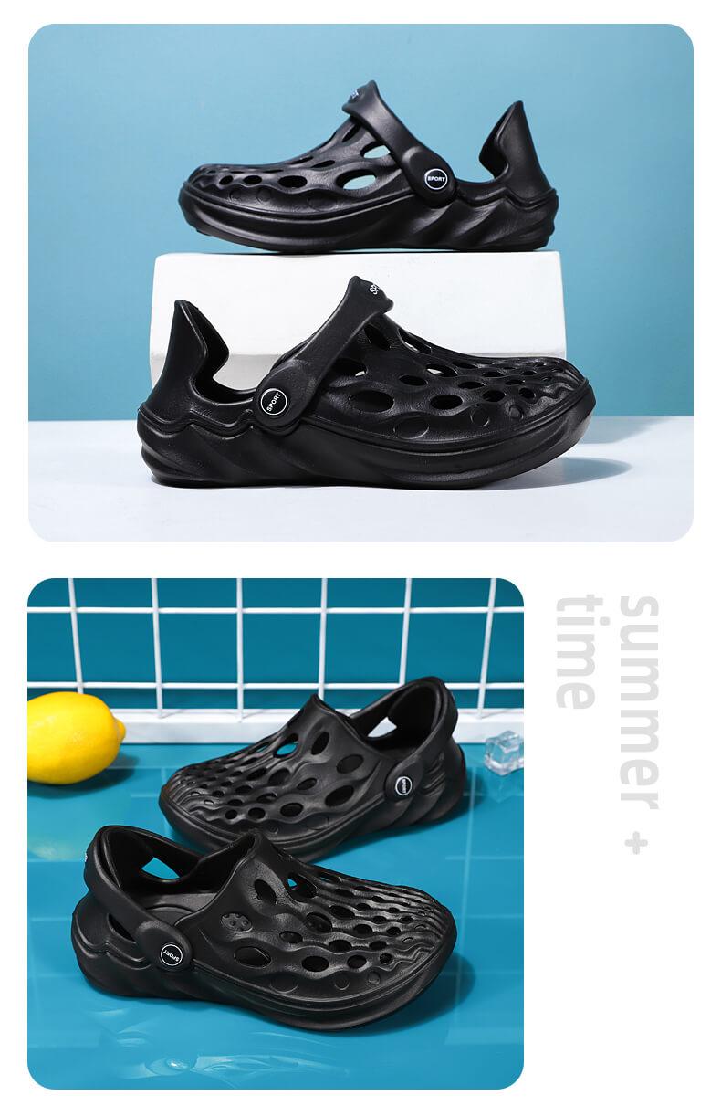 Customized Light Weight Hard-wearing Fashion Comfortable Flat Hole Clogs Casual Slipper