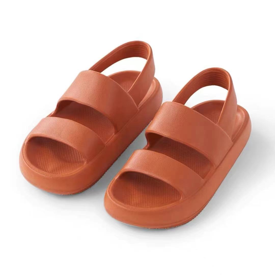 Wholesale Double Strap EVA Women Lady Summer Shoes Flats Beach Sandal 