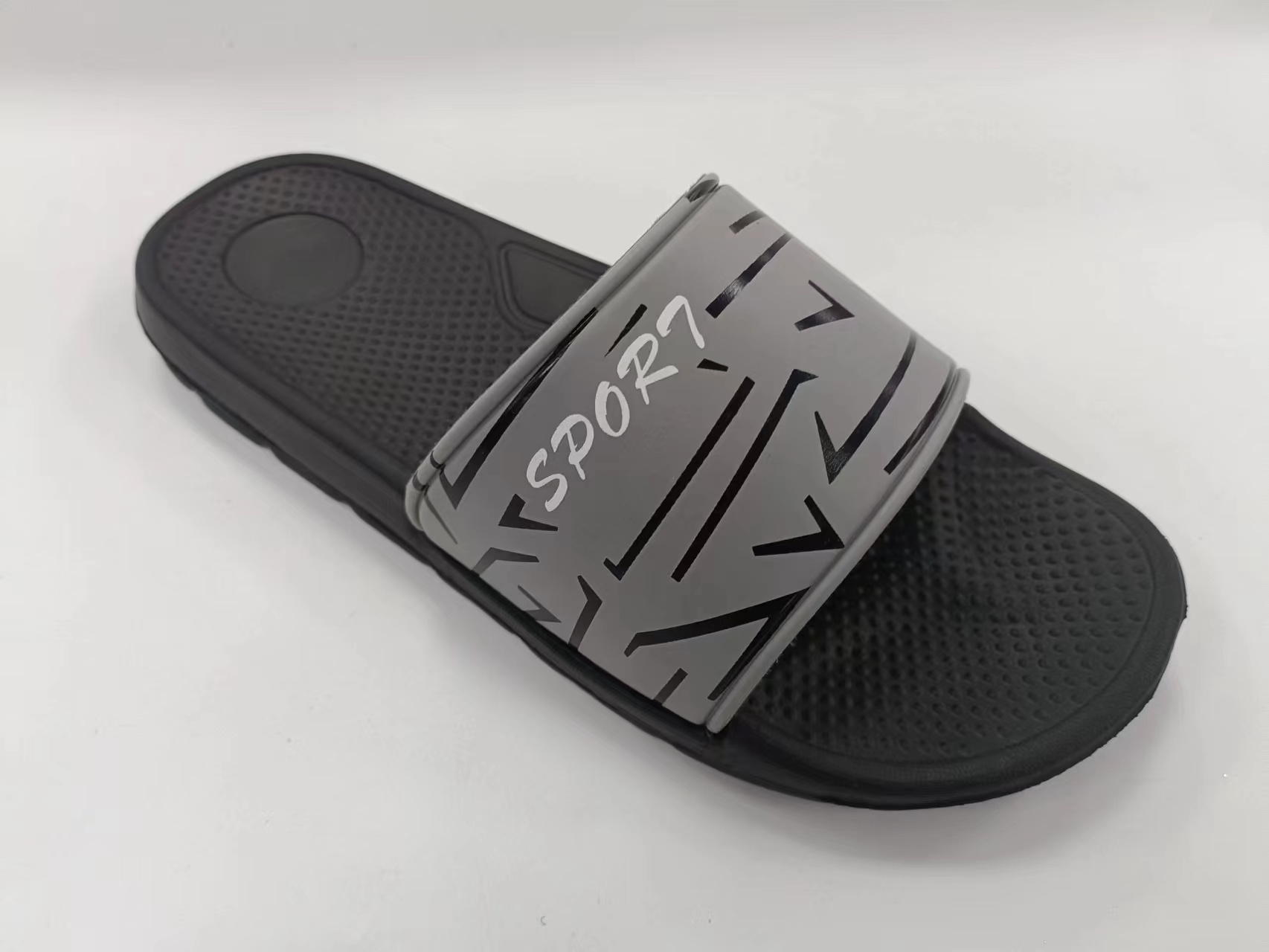 Custom Black Slides Bottom EVA Sole Sheet Men Slides Sandals
