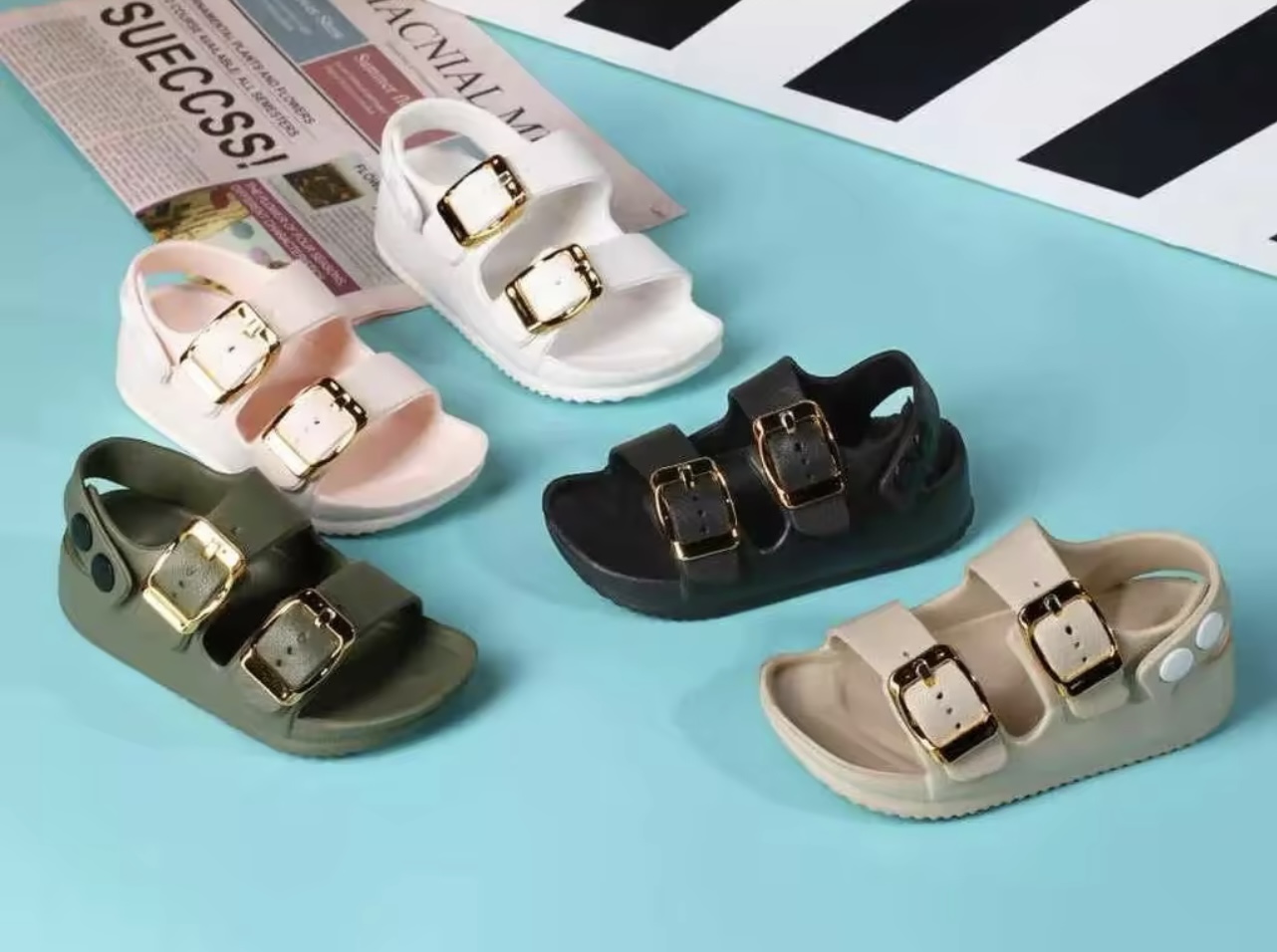 OEM Durable Double Buckle Eva Beach Outdoor Sandals For Kids
