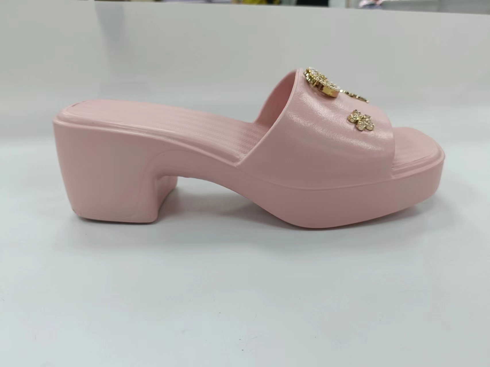 Summer Fashion Ladies Sandals Slides Open Toe High Heel Wedge EVA sandals