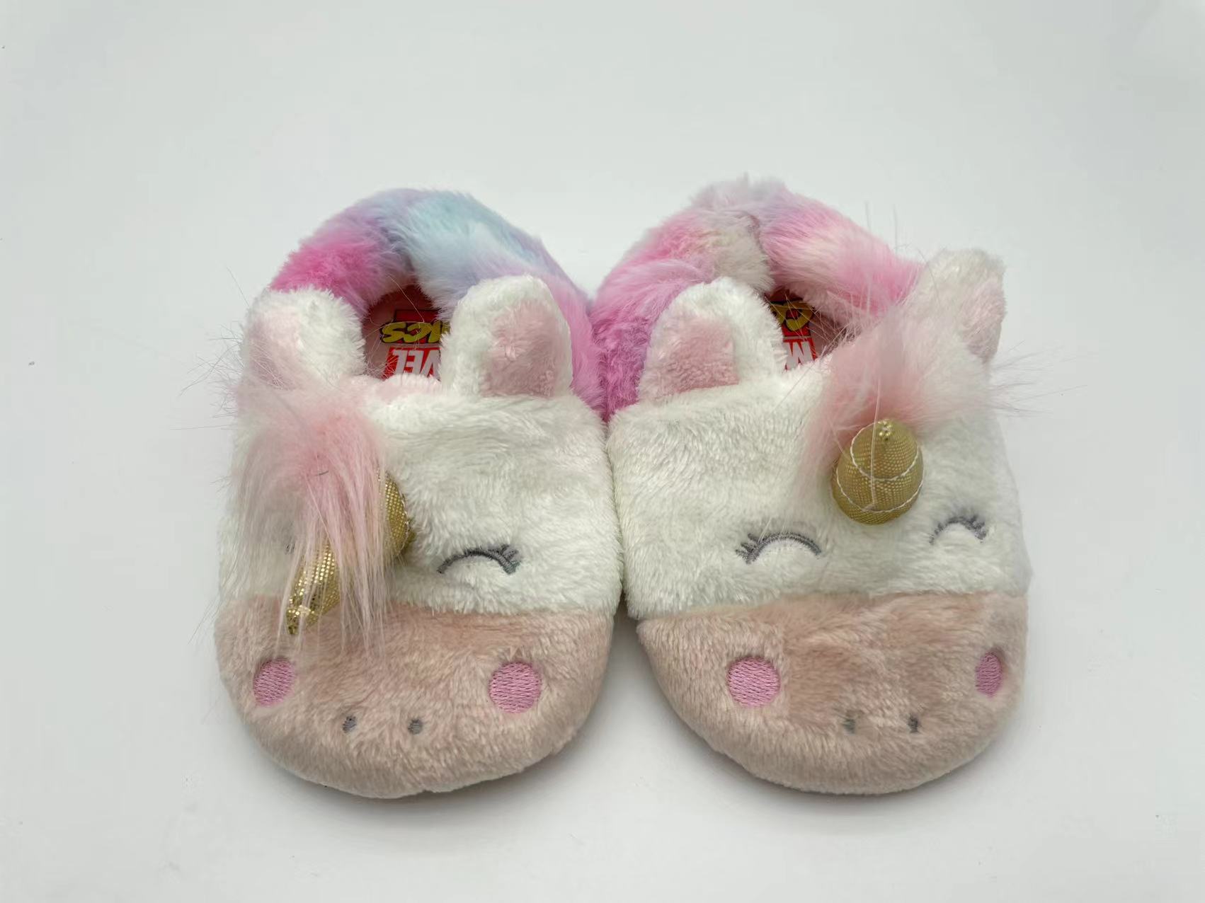OEM Fluffy Unicorn Animal Shape Prewalkers Interior Warm Plush Slipper