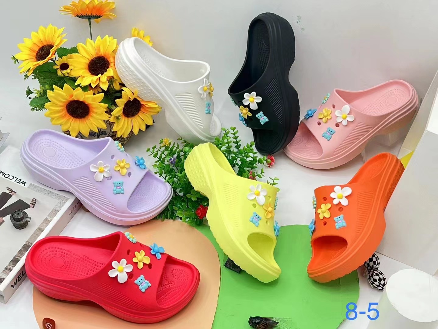 Summer Slippers Pantuflas Comfortable Soft Platform EVA Slides Cloud Slippers for Women