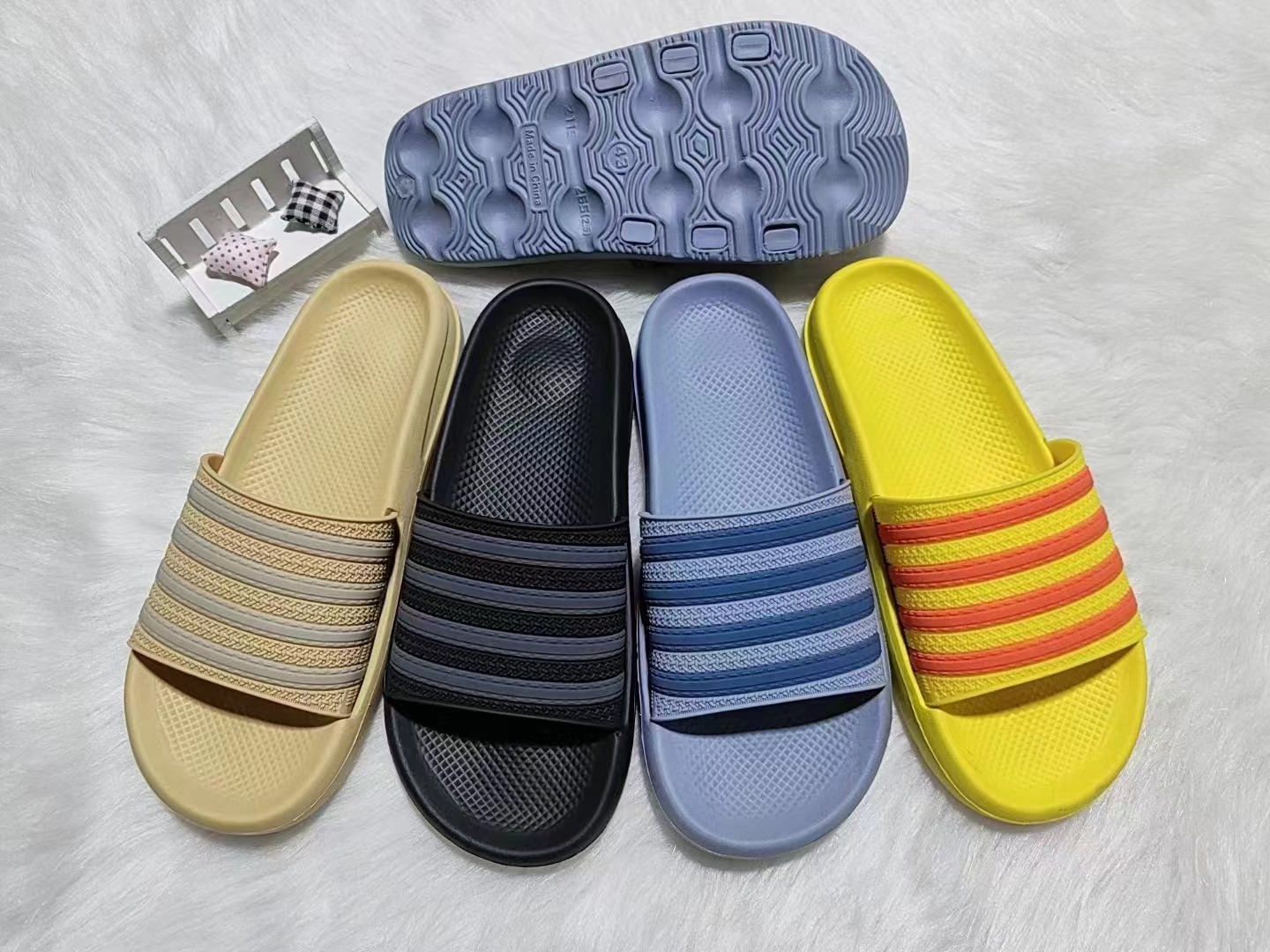 Customized Fashion EVA Sliders Indoor Bedroom Non-slip Sandals Men Slippers