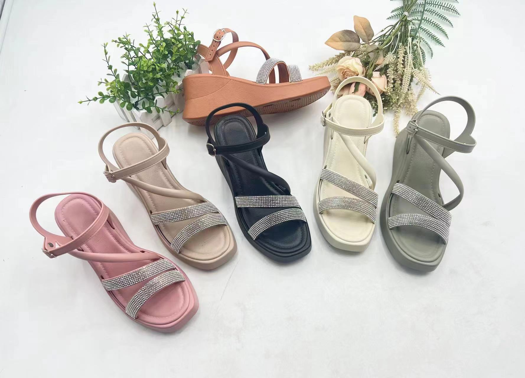 Ladies Casual Footwear Latest Ladies Sandals Designs Outdoor Shoes Elevated Sole Sandals