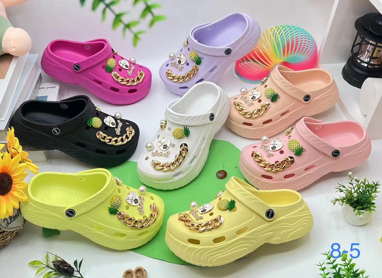 Customized Women Sandals Beach Slide Slippers Garden Non-slip Eva Clogs 