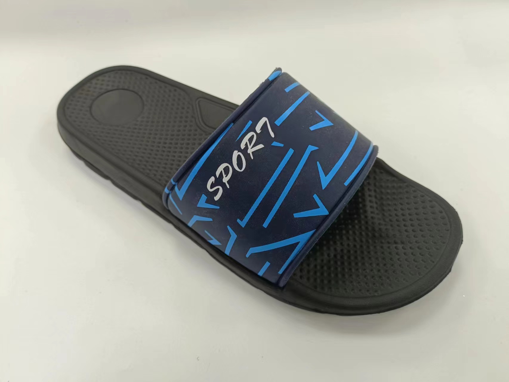 Custom Black Slides Bottom EVA Sole Sheet Men Slides Sandals