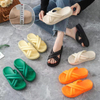 Anti Slip Fashion Soft Sole Pvc Material Women Thick Sole Slippers
