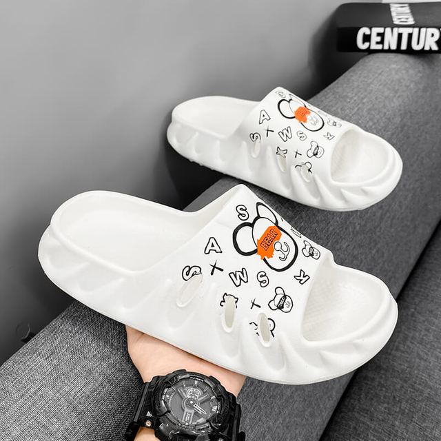 Latest Flat High Heels Casual Wedge Slides Branded Famous Women Designers Sandals 