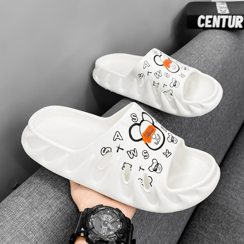 Latest Flat High Heels Casual Wedge Slides Branded Famous Women Designers Sandals 