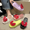Women Summer Ladies Beach EVA Cross Straps Flat Slides Sandals Comfort Slippers