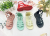 Children Summer Shoes Kids Sandals For Girls Pvc Flowers Princess Shoes Flat Sandals 