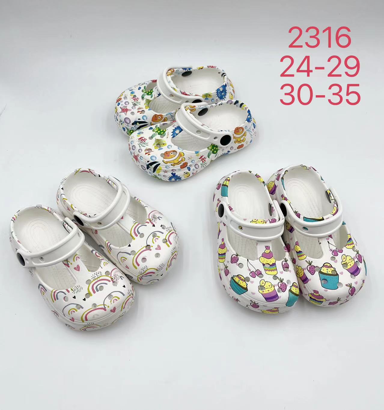 Custom Baby Kids Slippers Summer EVA Garden Clogs Children's Sandals