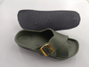 Custom Logo Casual Footwear Surface Webbing Black Men Slides EVA Slippers Sandals