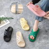 Anti Slip Fashion Soft Sole Pvc Material Women Thick Sole Slippers