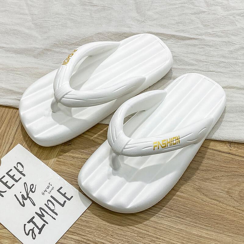 Women's Summer EVA Lightweight Beach Slide Women Indoor Flip-Flops Pure Color Slippers