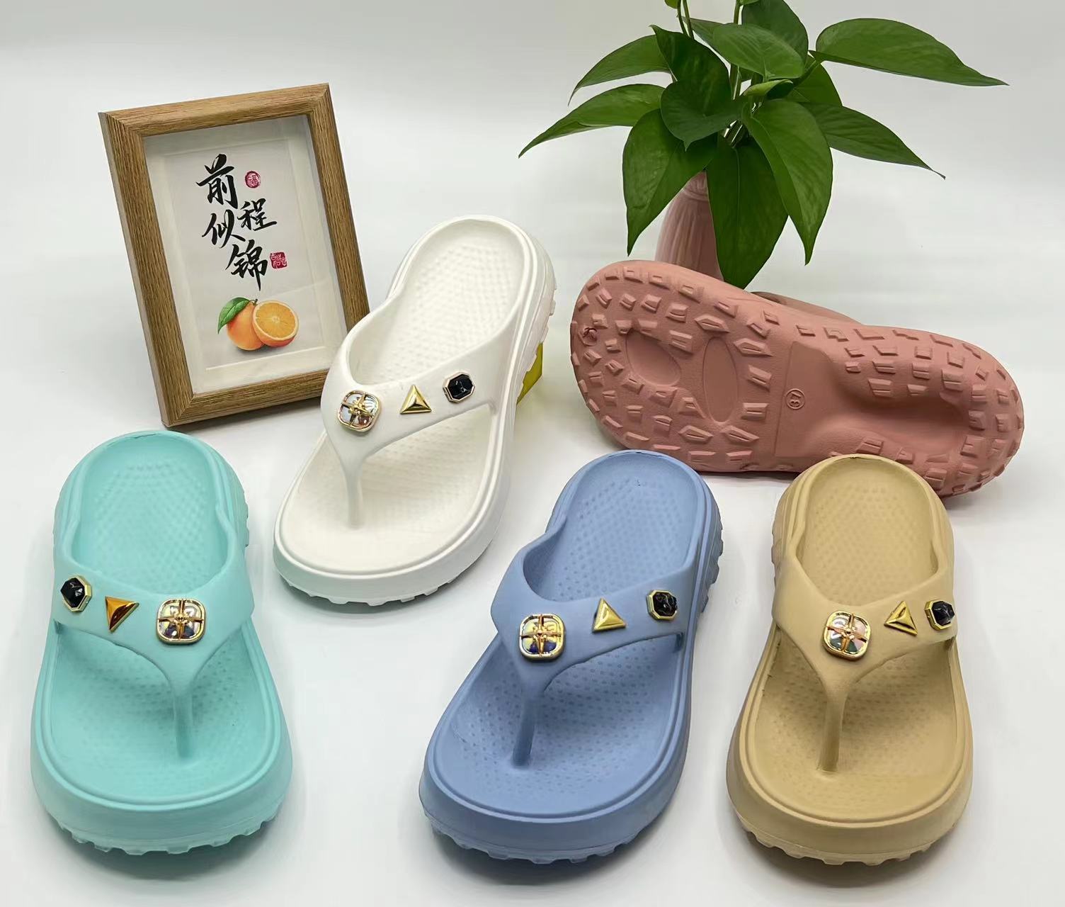 Customized Summer Children Flip Flops Beach Sandals Shoes Children Slippers