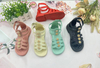 Children Summer Shoes Kids Sandals For Girls Pvc Flowers Princess Shoes Flat Sandals 