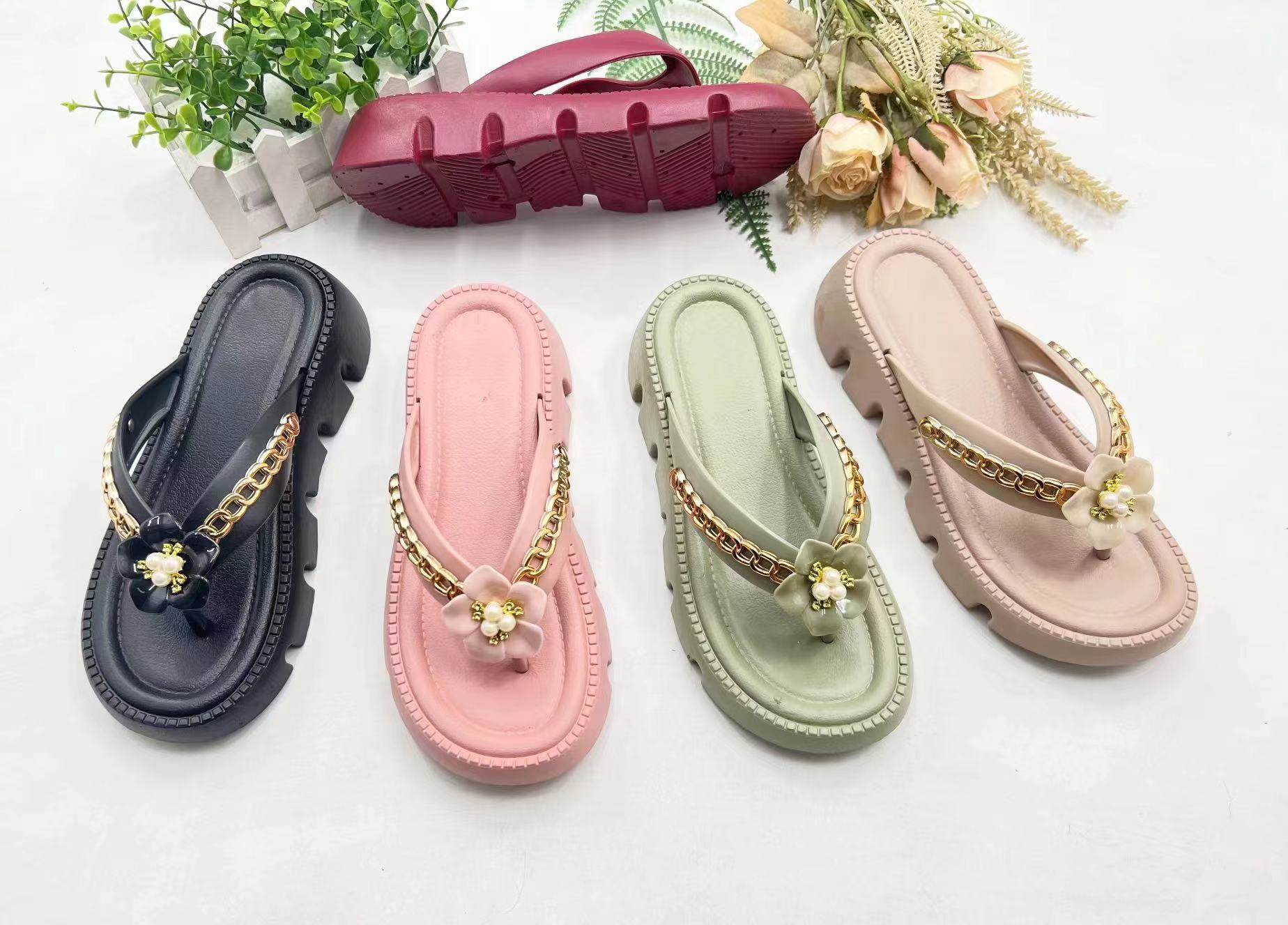 Home Summer Slippers EVA Outdoor Beach Flip Flop for Women 