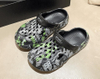 Personality Fashion DIY Design Tie Dye Garden Shoe Platform EVA Clogs