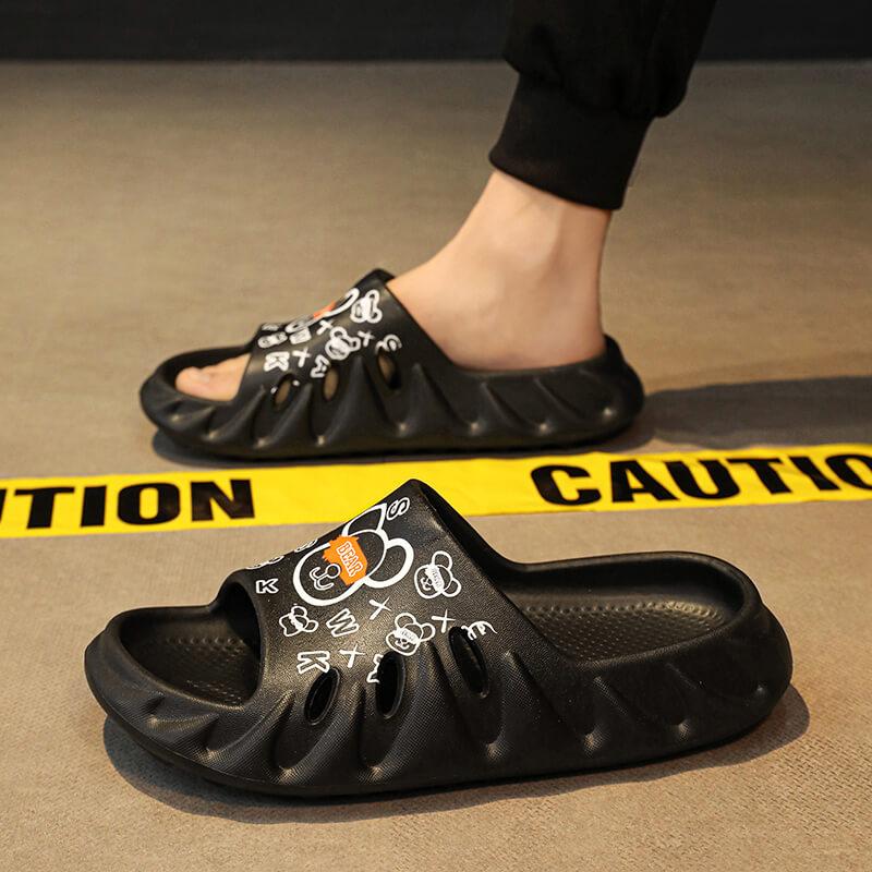 Latest Flat High Heels Casual Wedge Slides Branded Famous Women Designers Sandals 