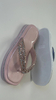 Customized Fashion Waterproof Jeweled Sandals PVC Flip Flop with Rhinestones