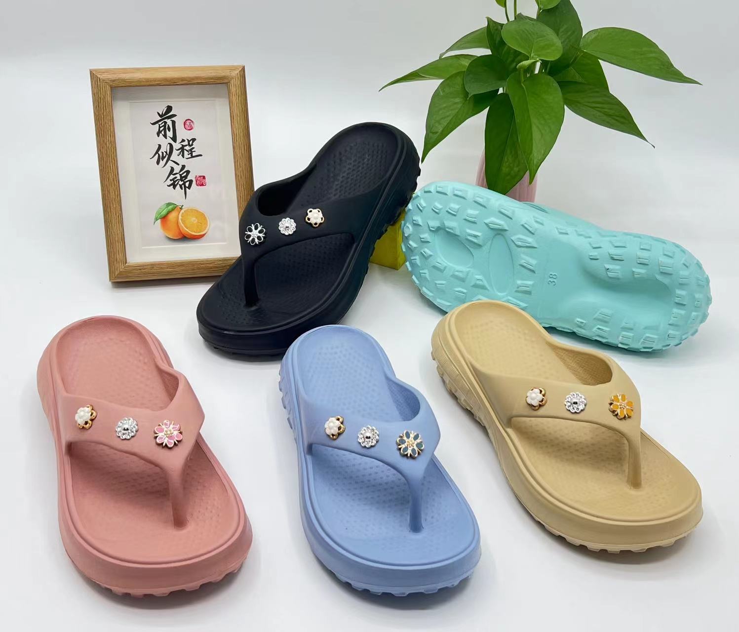 Customized Summer Children Flip Flops Beach Sandals Shoes Children Slippers