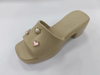 Customized High Heel Wedge Slide Fashion Sandals for Ladies Women Color Slippers