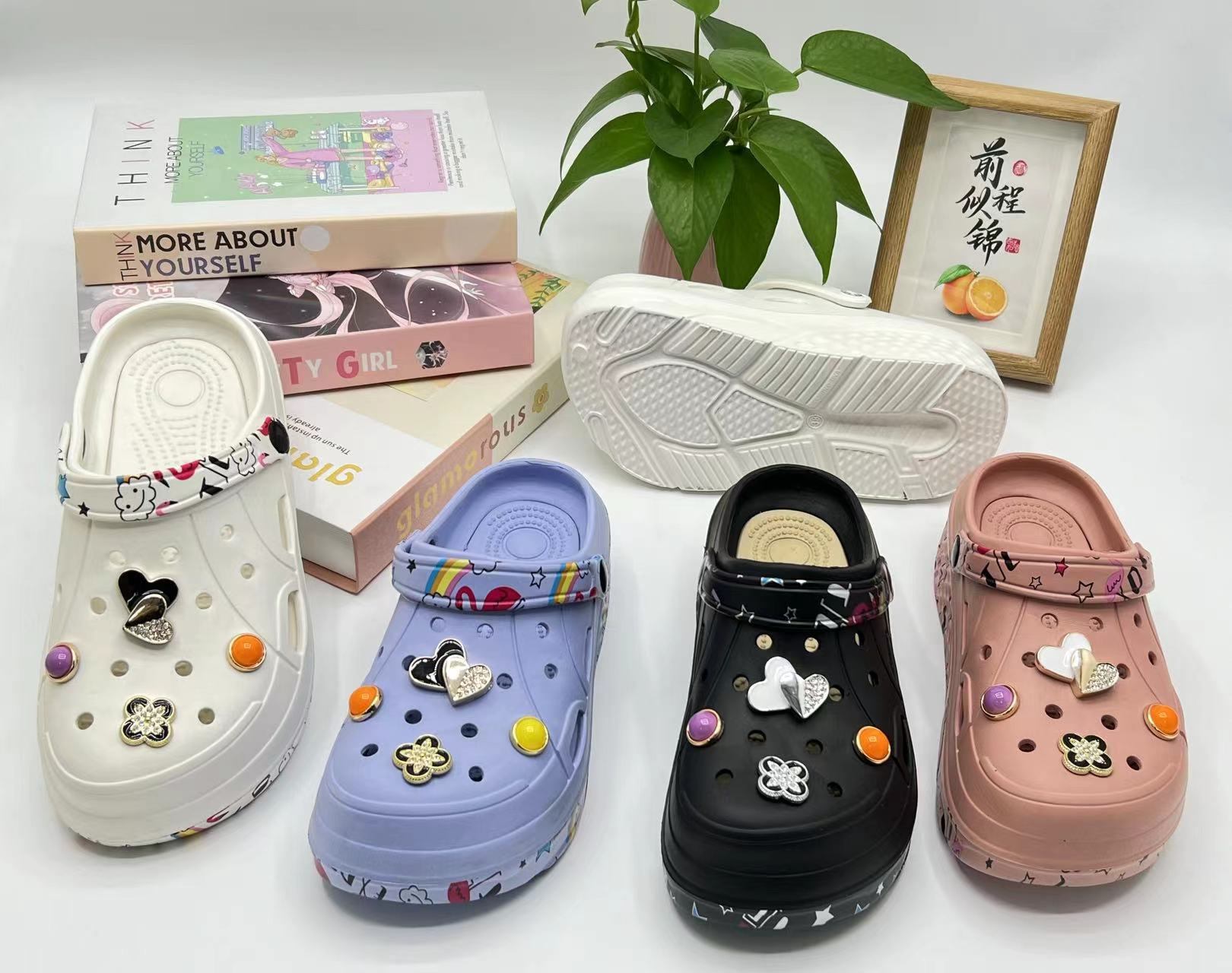 Customized Sandals Shoes Colorful Hole Shoes Men EVA Garden Clogs