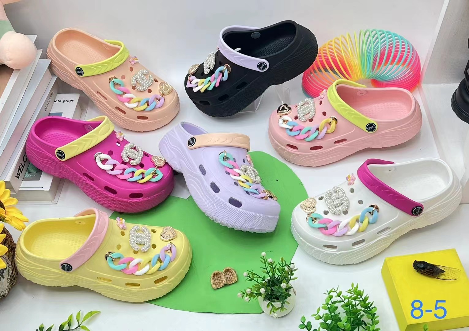 Customized Women Sandals Beach Slide Slippers Garden Non-slip Eva Clogs 