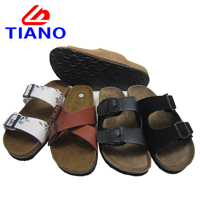 Hot Sale Man Slipper Sawdus Sole EVA Slippers Buckle (TN40320)