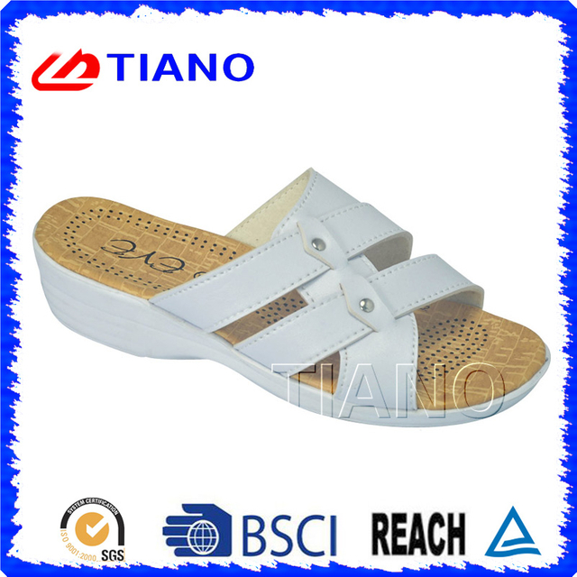 Comfortable Footbed Lady EVA Beach Slipper for Casual Walking (TNK20086)