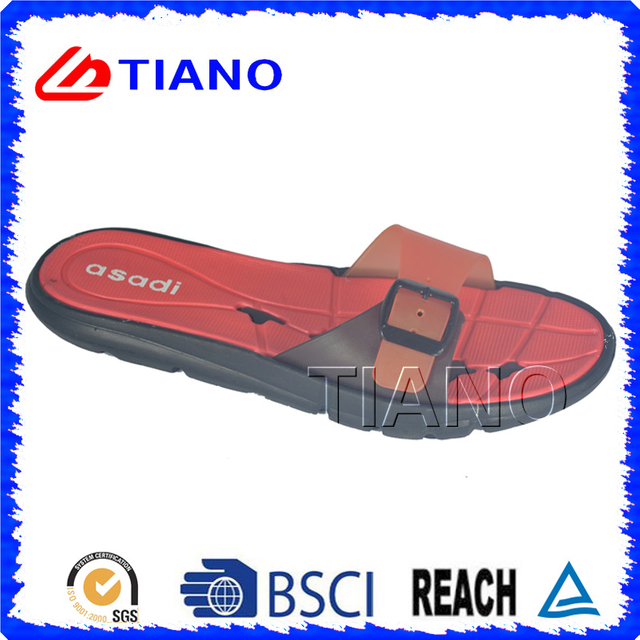 PVC Upper EVA Sole Beach Slipper for Lady (TNK20045-1)