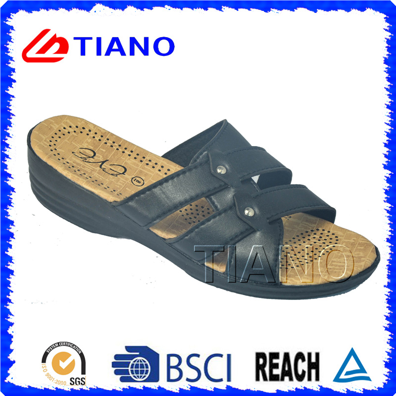 Comfortable Footbed Lady EVA Beach Slipper for Casual Walking (TNK20086)