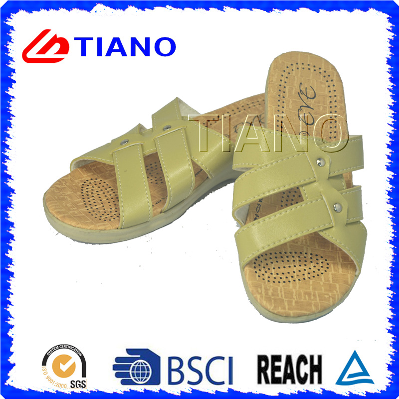 Comfortable Footbed Lady EVA Beach Slipper for Casual Walking (TNK20086)