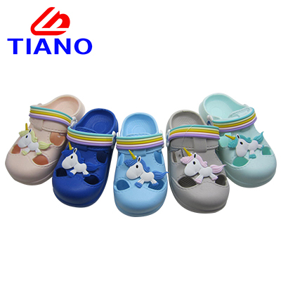 Colourful Casual Outdoor Garden EVA Rubber Mix Clog Shoes with Animal Pattern for Children(TN40494) 
