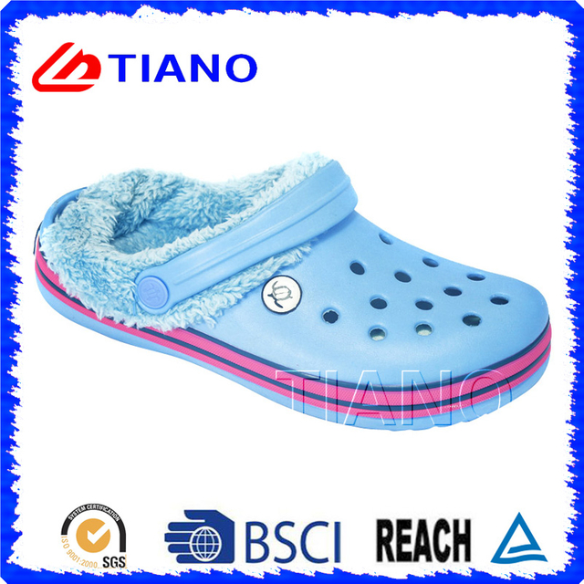 Winter Warm Garden EVA Clogs with Fur for Lady (TNK40006)