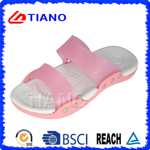 Casual Summer PVC Upper EVA Sole Beach Slipper for Lady (TNK20047-1)