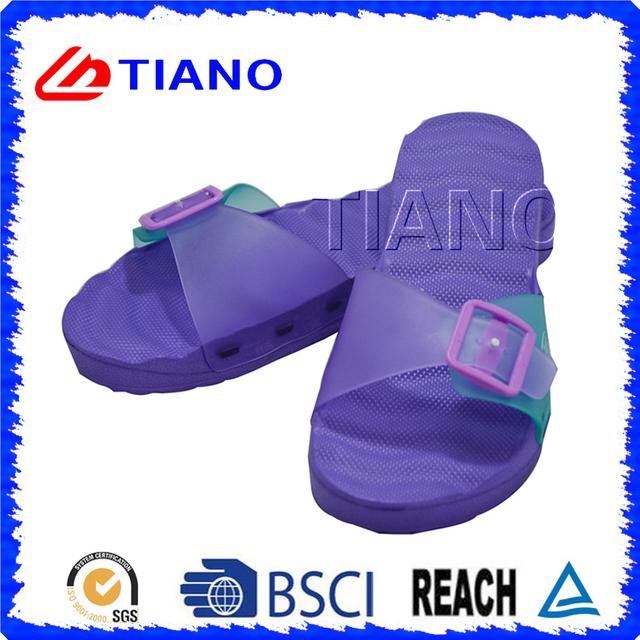 Fashion Hook &amp; Loop Slipper for Lady (TNK20026)